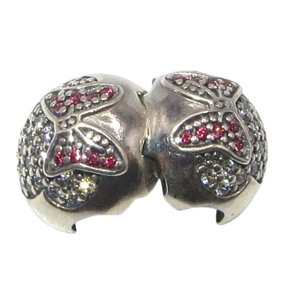 Pandora Disney Minnie Mouse CZ Pave & SS .925 Clip Charm 791450CZ - Picture 3 of 6